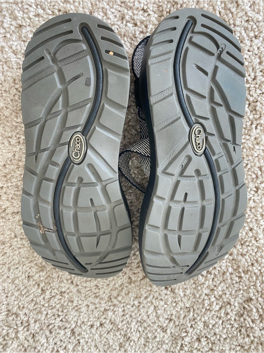 Chaco Z/Cloud 2 Sandals Excite JCH107966 Black White Womens 5 - Picture 4 of 9